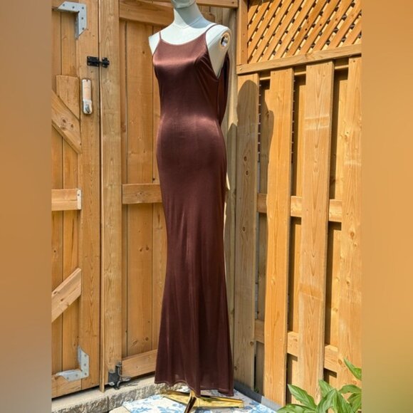 🆕 RAT & BOA 🧿 NWOT Deia Slinky Little Brown Jersey Dress, Sz XS US 2 - Picture 3 of 15